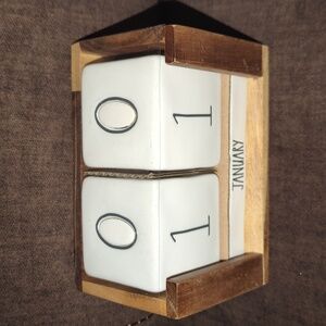 Rae Dunn block desk calendar